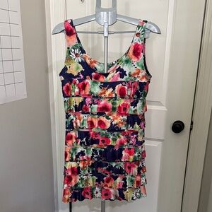 Floral Sleeveless Mini Dress